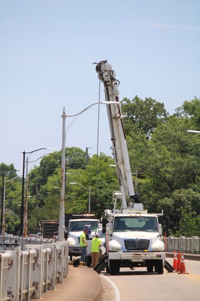 Light replacement on Fitzpatrick Bridge could last until the end of next week
