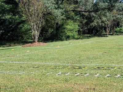 Dadeville's Josh Taylor takes advantage of makeshift football field at home