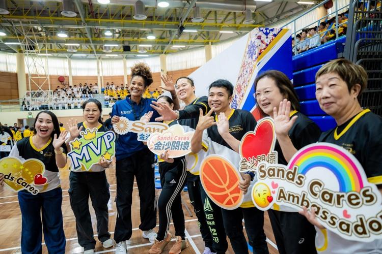 Students enjoy “School Day” at Yuet Wah College, Macau today. The third event of the “NBA Cares x Sands Cares Community Impact Week” brought together approximately 600 participants, including NBA legends and coaches, NBA executives, teachers and student...