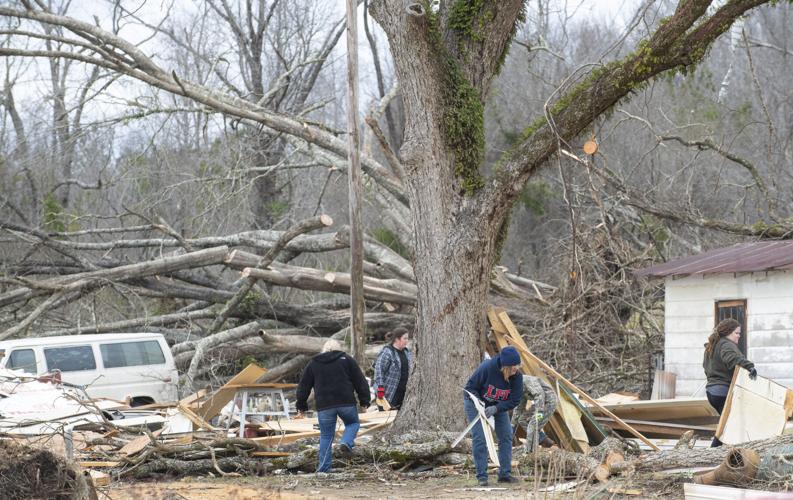 PHOTOS: Cleanup in the Lightwood community after the tornado