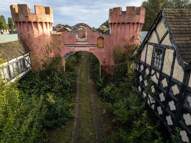 Abandoned theme park closed 10 years ago reclaimed by nature with eerie photos