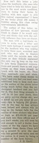 Local coverage of The Share Croppers Union