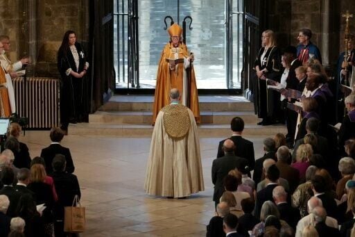 The new Archbishop of Canterbury, Sarah Mullally, the first woman to lead the centuries-old Anglican Church, is enthroned