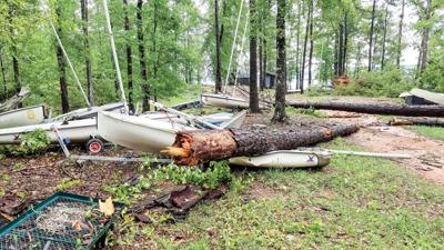Dixie Sailing Club has trees down, boats damaged from storm
