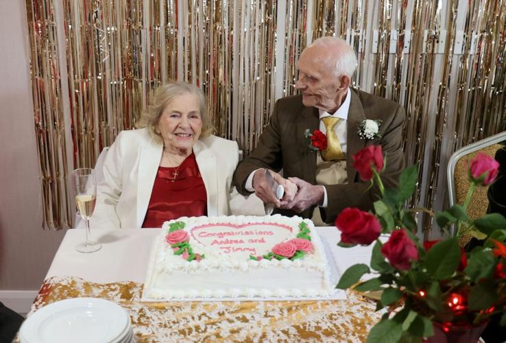 Couple with combined age of 177 tie the knot in care home