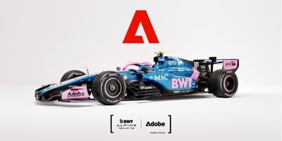 Adobe is now the official AI fan experience partner of BWT Alpine Formula One Team