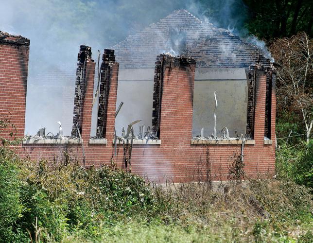 PHOTOS: Old Camp Hill School destroyed by fire