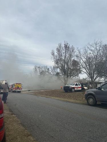 Goldville house catches fire