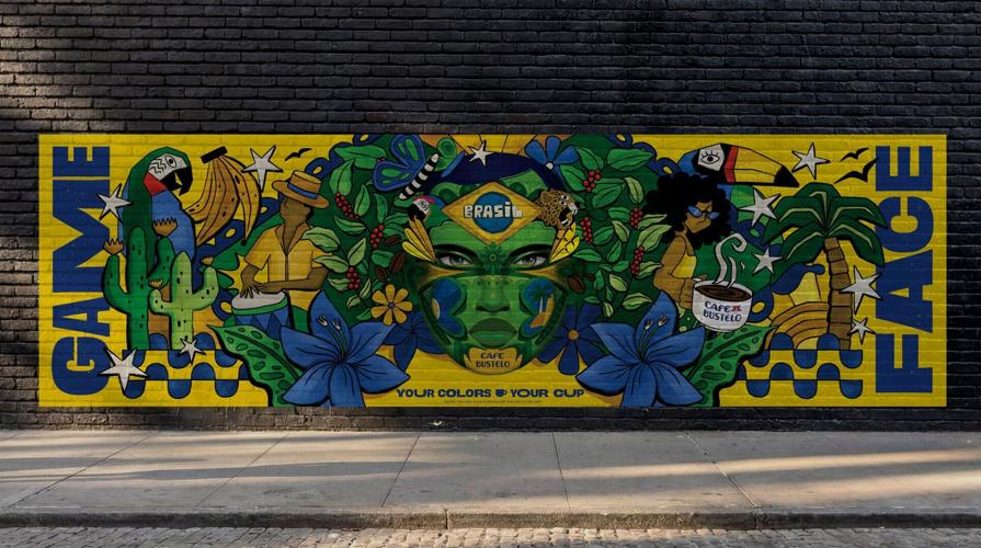 Café Bustelo Game Face | Brasil Mural