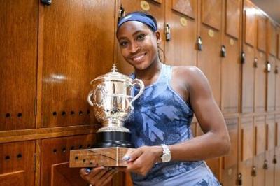 Coco Gauff was delighted with her French Open singles trophy last year but is among the players who say the prize money should be raised