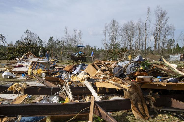 PHOTOS: Tornado damage and cleanup in Tallapoosa County