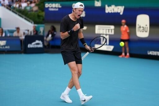 American Sebastian Korda is through to the fourth round of the Miami Open after an upset triumph over world number one Carlos Alcaraz
