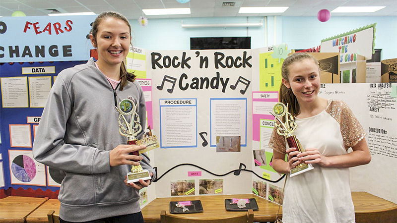Alexander City Middle School students conduct research for science fair