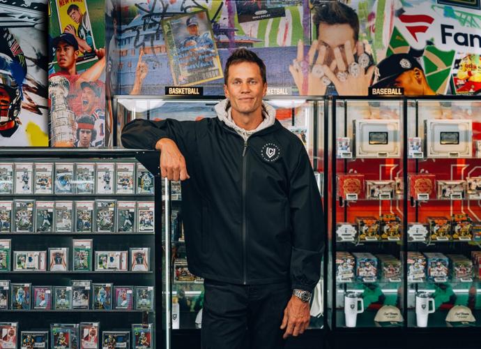 Tom Brady at CardVault by Tom Brady East Hampton. Photo: Courtesy CardVault by Tom Brady