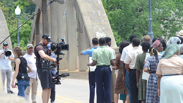 PHOTOS: "Son of the South" filming at Bibb Graves Bridge