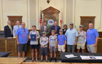 Elmore County Commission honors Tallassee anglers