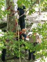 Firefighter train for technical rescues at the Sportsplex