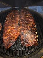 Local grillmaster Kirby Scales shows skills