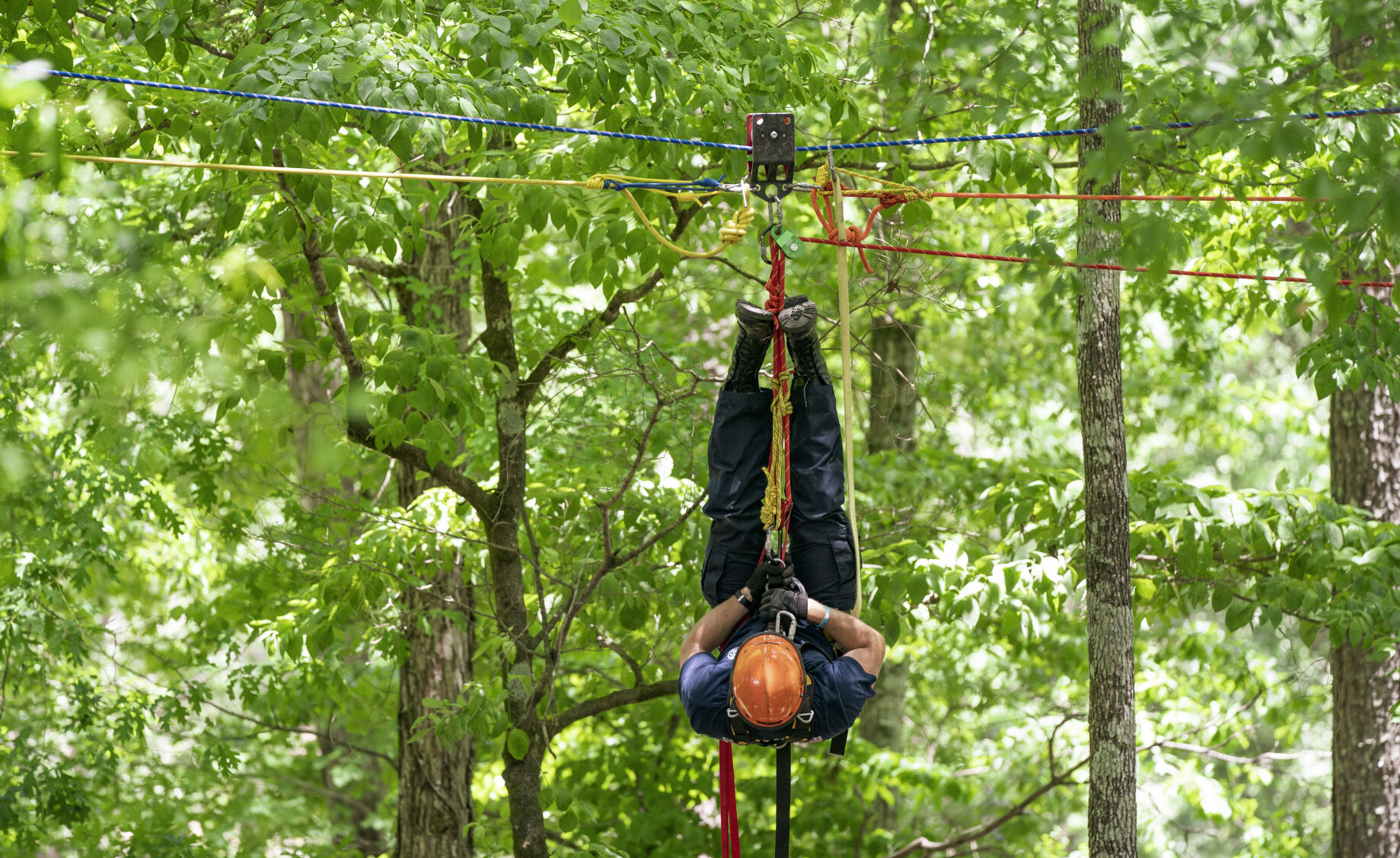 Firefighter train for technical rescues at the Sportsplex