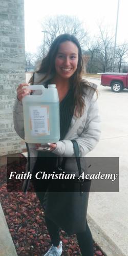 Bridge Builders hand sanitizer donations