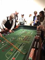 Countdown to midnight at New year's Eve Casino night