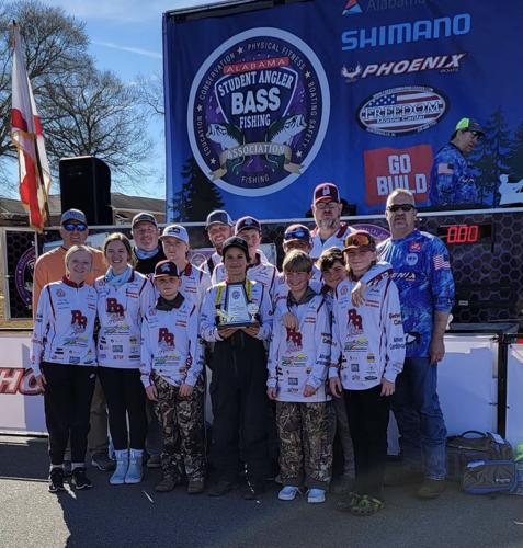 BRHS middle school fishing takes first at Lake Jordan