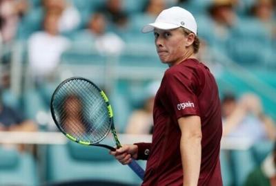 American Ethan Quinn upset Norway's 11th-seeded Casper Ruud to reach the third round at the ATP and WTA Miami Open