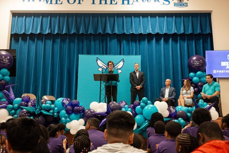 First Horizon Bank and Charlotte Hornets Bee-Ball for All Event - Northridge Middle School, Charlotte NC