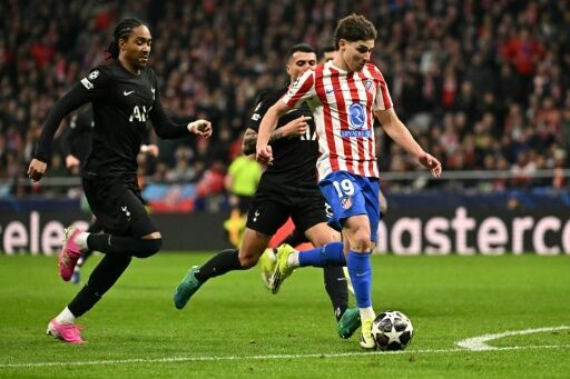 Julian Alvarez scored twice as Atletico Madrid tore apart Tottenham