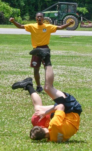 PHOTOS: Benjamin Russell Navy JROTC plays kickball