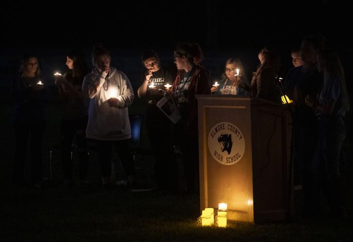 PHOTOS: Candle light vigil for Elmore County High School student Gardner Cameron