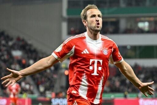 Harry Kane scored the opener in Wednesday's German Cup semi-final win over Bayer Leverkusen.