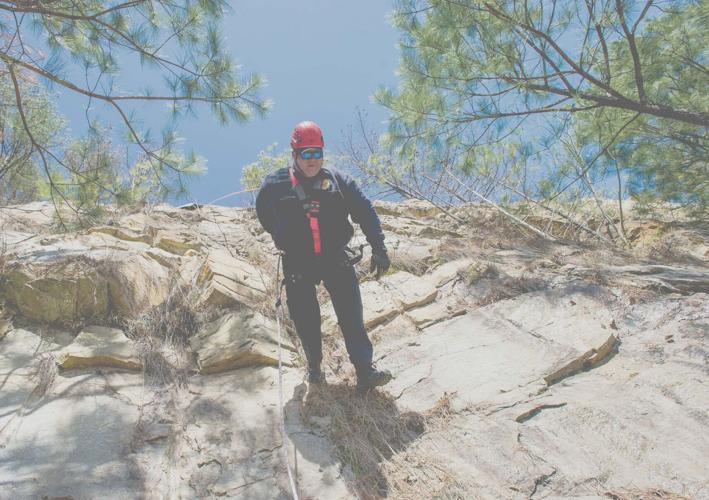 Firefighters conduct High Angle Rope Rescue training at Patriot’s Point