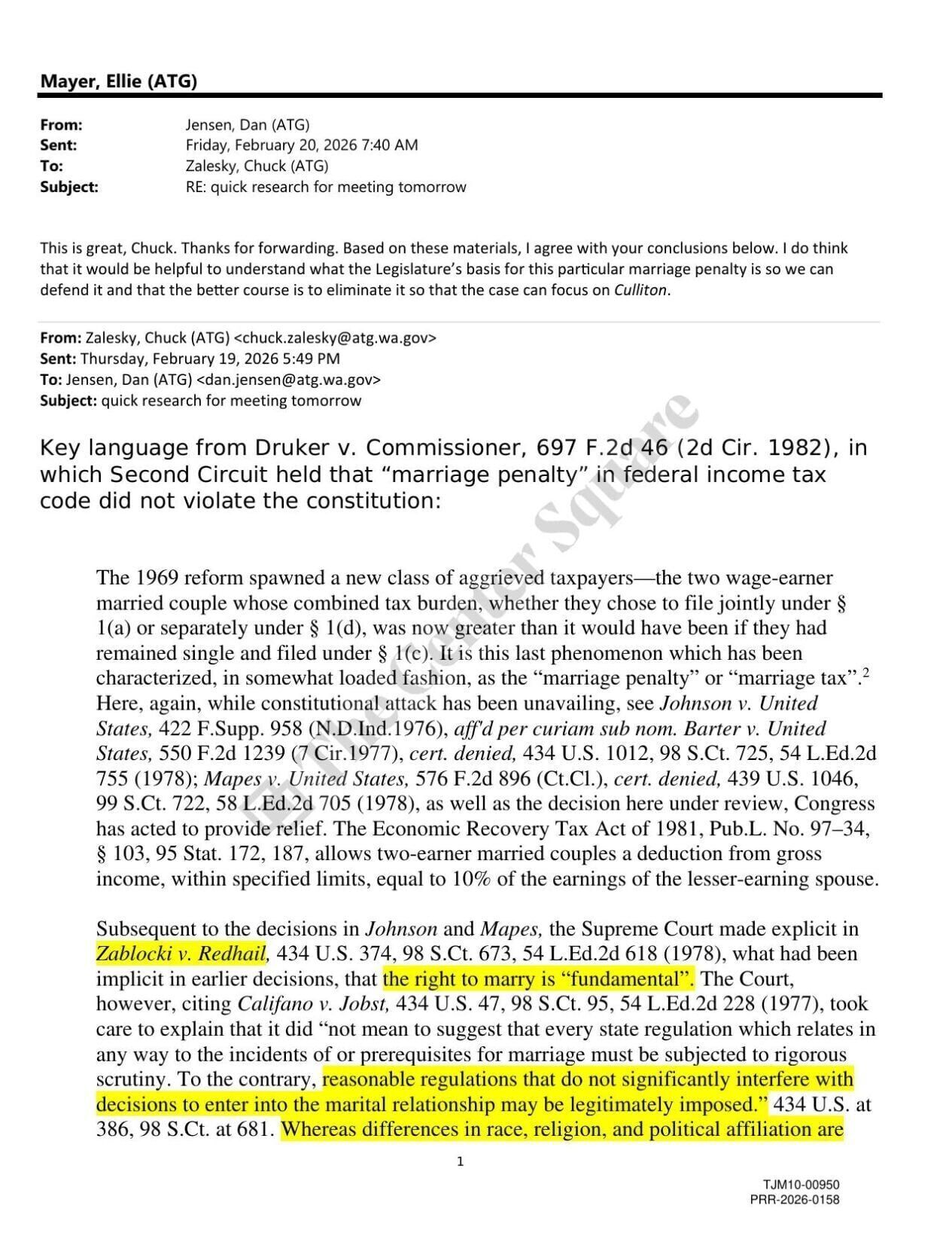 AGO email about overturning Culliton