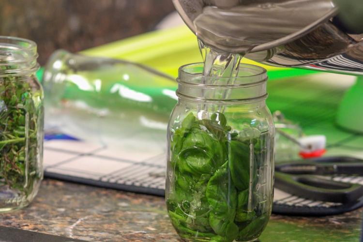 County extension hosts herbal vinegar workshop