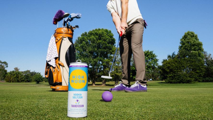 High Noon is debuting its first flavor drop, Transfusion, a golf-inspired vodka seltzer made with real vodka and real juice, blending grape, lime, and ginger, available nationwide while supplies last.