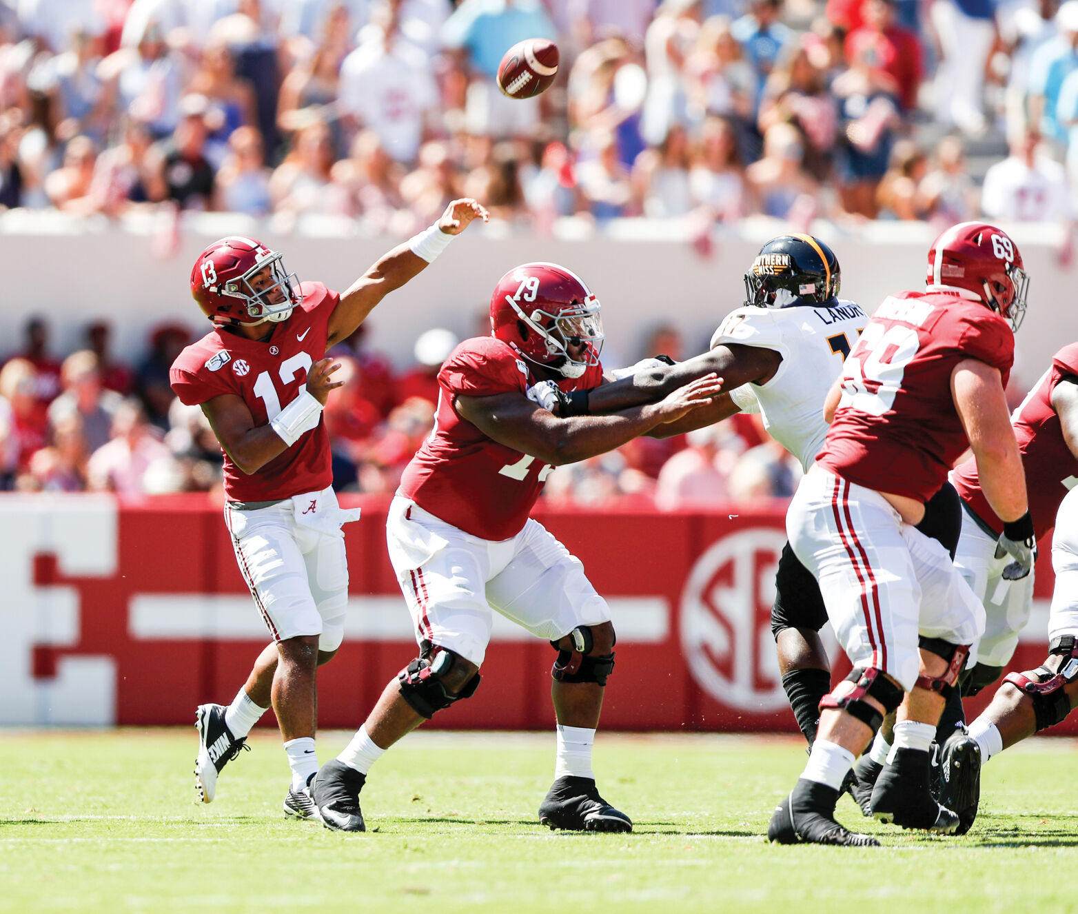 Another big day from Tagovailoa leads Alabama to win over Southern Miss