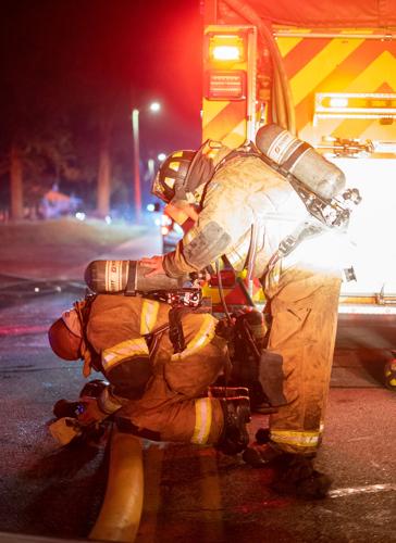 Photos: Firefighters battle blaze at McGhee Furniture Warehouse