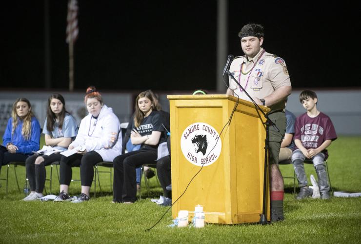 PHOTOS: Candle light vigil for Elmore County High School student Gardner Cameron