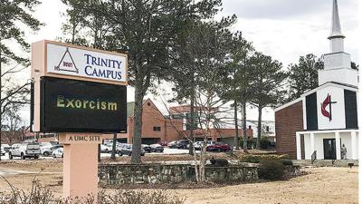 Exorcism sign at local church causes stir