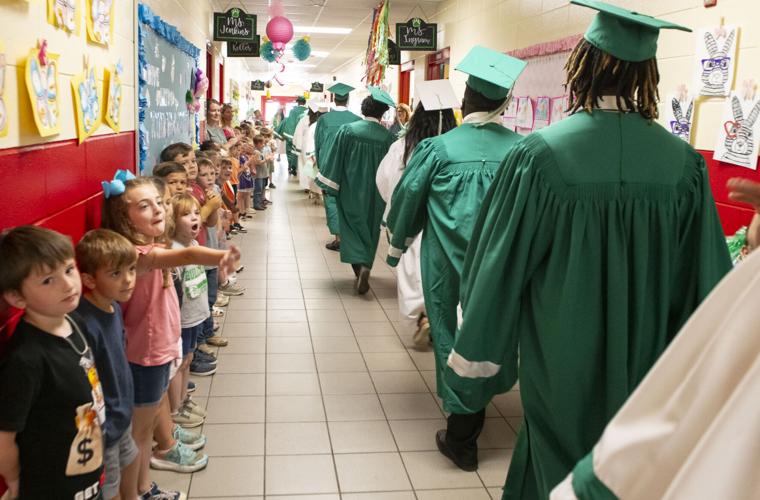 PHOTOS: Holtville High seniors walk through elementary, middle and high schools