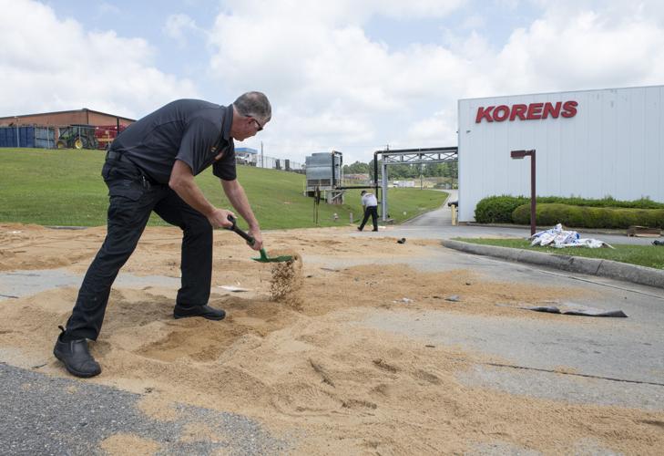 PHOTOS: Oil spill on Joseph Street