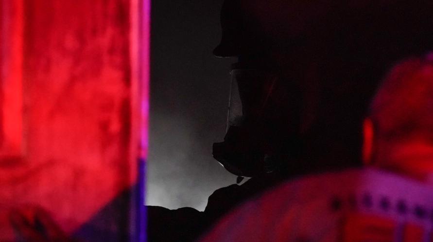 Photos: Firefighters battle blaze at McGhee Furniture Warehouse