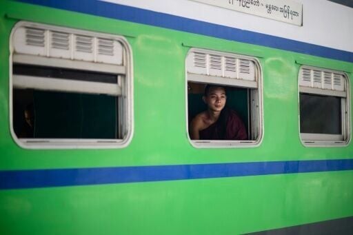 Myanmar's railway stations are bustling with life as surging fuel prices due to the Mideast war drive commuters to choose trains over costly transport