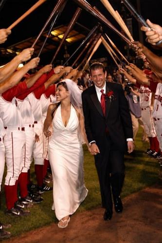 Carrie and Dave Kerpen got married July 8, 2006 at a sponsored wedding at the Brooklyn Cyclones that raised $25,000 for the MS Society and $100,000 to fund the wedding. Now they're celebrating 20 years of marriage at Love and Marriage Day.