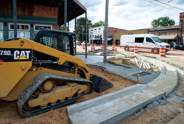 Downtown streetscape project well underway