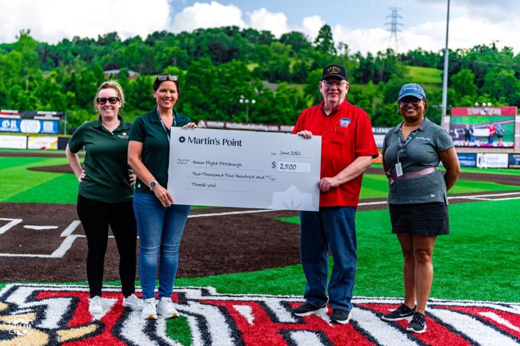 Martin's Point Presents Charitable Contribution to Honor Flight Pittsburg.