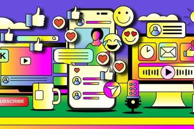 Young people are increasingly likely to get political content from social media influencers and popular culture sources.