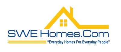 SWE Homes official company logo featuring a gold roofline and blue SWE Homes.com wordmark with the tagline “Everyday Homes For Everyday People.” SWE Homes is a Texas-based real estate company specializing in seller financing and homeownership opportunit...
