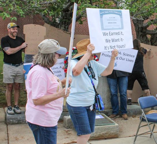 Community members partake in nationwide Hands Off rally